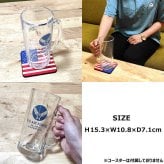 ビアグラス U.S.AIR FORCE ガラス製 ビアジョッキ アメリカン 雑貨 USAF アメリカ空軍 メンズ キッチン ビール コップ 食器 ドリンク おしゃれ レストラン 店舗 バー