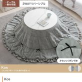 こたつ こたつテーブル コタツ こたつセット 円形 丸型 布団セット 洗える こたつ布団 リバーシブル 68×68 197×197 こたつ掛け布団 薄手 省スペース 省エネ 節電 コンパクト 一人暮らし ワンルーム リボン フリル かわいい 新生活
