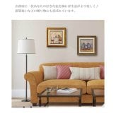 ユーパワー サムトフト ワン オブ ファイブ ドリス ST-04051 アートフレーム 絵 絵画 自転車 犬 イヌ dog sam toft