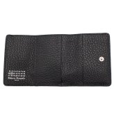 メゾン マルジェラ　Maison Margiela　三つ折り財布　S36UI0416 P4455 T8013　ブラック　レザー　コンパクト財布　ミニウォレット