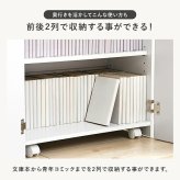 本棚 ブックシェルフ 幅60cm 文庫本 コミック 魅せる本棚 隠しキャスター 可動棚付き 収納ワゴン リビング 扉付き ラック おしゃれ 収納棚 収納ラック 雑誌 ポストカード スライド扉収納 コンパ 扉付で中の本や雑貨の日焼けを防ぎ キャスター付き