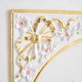 収納家具 ラック サイドボード 姫系 おしゃれ キャビネット 白 チェスト ホワイト 木製 扉付き アンティーク リビング 引き出し 脚付き ロココ調ROCOCOアントワネット グランデサイドボード(ガラス天板付