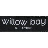ウィローベイ ポーチ レディース ブランド WILLOWBAY リストレットクラッチ クラッチバッグ BLACK DENIM