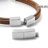 ポリス ブレスレット メンズ ブランド POLICE LAYERLOCK GB0082902 ブラウン シルバー アクセサリー