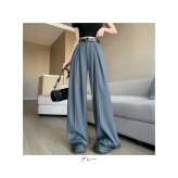 タックパンツ レディース 通販 ワイドパンツ フレアパンツ ロング丈 ボトムス 長ズボン オシャレ かわいい おしゃれ スラックス きれいめ ゆったり ハイウエスト 通勤 通学 シンプル 無地 ドレープ オフィス 春 夏 秋 冬 レディースファッション