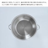 すっきり暮らす 火にかけられるボウル 20cm ＆ 専用深ザル[ステンレスボウル 調理 ボウル ザル セット ステンレス 調理器具 小鍋 ミニ鍋 IH対応 ガス火対応 直火OK 食洗機対応 ステンレス鍋 両手鍋 目盛り付き 取っ手付き]