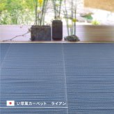 夏ラグ 夏用カーペット 洗える い草風 カーペット ライアン 本間 1帖 1畳 PP ラグ ビニール風 上敷 ござ 畳の保護