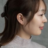 フープピアス  つけっぱなし 大ぶり 金属アレルギー ステンレス 幅1.6ｍｍ × 内径 16mm 20mm 中折れ 大人 上品 通勤 オフィス シンプル