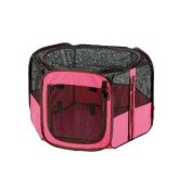 リッチェル たためる ペットサークル 75-75 ピンク 折りたたみサークル 猫用 超小型犬用 小型犬 ゲージ ケージ 持ち運び 収納バッグ付き お出かけ 外出 旅行 通院 避難用 ペット用品