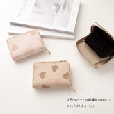 お札が折れない コンパクトウォレット 【 ニュアンスハート 】 全面