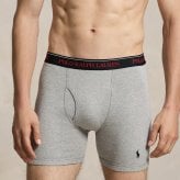 ポロラルフローレン：CLASSIC FIT COTTON ボクサーブリーフ 3PK (アンドーバーヘザー/アイススケートコンボ/ポロブラック)[ボクサーパンツ/ 男性下着/ メンズインナー/人気ブランド/おすすめギフト/誕生日プレゼント/メンズファッション]