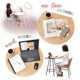 Nid　カフェテーブル NIDT0248 壁付けテーブル ハーフムーン テーブル ラウンド ティーテーブル