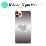 iPhone11ProMax iPhone11pro max スマホケース ハードケース ハート E グレー メンズ レディース nk-i11pm-318