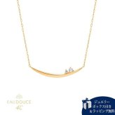 【無料ラッピング】  ヨンドシー 4℃ EAU DOUCE4℃【6月誕生石】K10 イエローゴールド ネックレス ムーンストーン ダイヤモンド レディース ブランド 正規品 新品 ギフト プレゼント 人気 おすすめ 誕生日 記念日 クリスマス 送料無料