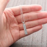 ハワイアンジュエリー ネックレス シルバー ネックレス 刻印 無料 誕生石入れ可 Sサイズ 定番 プレート シルバー925 ギフトラッピング可能 チェーン 長さ選べる プレゼント ハロウィン 【品番：CG-SP10709】