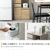 食器棚 キッチン収納 レンジ台 レンジボード レンジラック キッチンカウンター キッチンラック キャスター付き 60幅 ロータイプ Cyrus サイラス スライドトレー コンセント付き 引き出し 扉付き 扉収納 コンパクト 省スペース 新生活