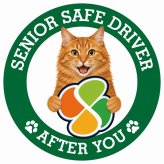 カーサイン 高齢者マーク SENIOR SAFE DRIVER アメリカンボブテイル ステッカー シール 直径13cm 肉球 日本製 車