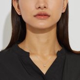 ネックレス ダイヤモンド 0.5ct Hカラー SIクラス プラチナ PT900 K18 ゴールド 一粒 ソリティア[ララクリスティー]