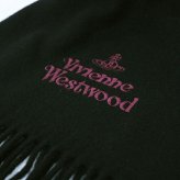ヴィヴィアンウエストウッド VIVIENNE WESTWOOD マフラー 26-W00Q7-N401-BLACK レディースメンズブラック マフラー