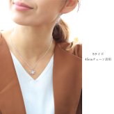 ハワイアンジュエリー シルバー ネックレス ハワイの花 ナウパカ シルバー925 ロジウムコーティング ギフトラッピング可能 チェーン 長さ選べる aumakua メンズ レディース 誕生日 プレゼント ハロウィン 【品番：CG-014-11-02】