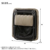 チェア 椅子 ー 1P 1人掛け 1人用 折りたたみ ヘッドリクライニング クッション付き リビング ガーデン テラス デッキ キャンプ バーベキュー BBQ ファブリック スチール脚 フォールディング 新生活