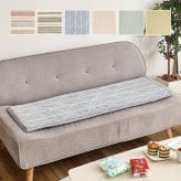 座布団 インド綿 ベンチクッション テラ クラック アルト 43×120cm 綿100% ロングクッション シートクッション 座布団 ウレタン ふっくら ナチュラルな雰囲気で使いやすい おしゃれな馬蹄クッション 座ぶとん ざぶとん フロアクッション 寝具