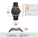 フォッシル FOSSIL 腕時計 メンズ TOWNSMAN アニメーション デジアナ ブラウン レザーウォッチ FS6191【2026 新作】