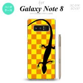 【SC01K】【スマホケース/スマホカバー】【ギャラクシー ノート8】SC01K スマホケース Galaxy Note8 SC-01K カバー ギャラクシー ノート8 トカゲ 黄 nk-sc01k-861【メール便送料無料】