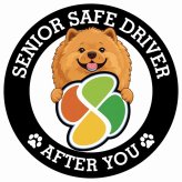 カーサイン 高齢者マーク SENIOR SAFE DRIVER チャウチャウ ステッカー シール 直径13cm 肉球 日本製 車