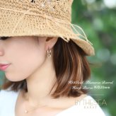 ハワイアンジュエリー フープピアス ピアス イエローゴールド ピアス 外径20mm クロッシングピアス プルメリア 透かし バレル 樽 大ぶり ゴールド 揺れる 片耳(1個)購入可 K14イエローゴールド 20G ゲージ BY THE SEA バイザシー プレゼント ハロウィン 【品番：GE231】