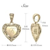 ゴールド ネックレス ハワイアンジュエリー ネックレス イニシャル イエローゴールド ネックレス 刻印 無料 誕生石入れ可 ハート型 イニシャル K14イエローゴールド K10カットあずきチェーン太0.9mm ギフトラッピング可能 プレゼント ハロウィン 【品番：CG-GP110-228SDC4】