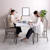 ダイニングテーブル テーブル デスク 学習机 食卓 黒脚 3本脚 奥行70 テーブル単体 韓国 インテリア コンパクト 一人暮らし 幅110 リビング キッチン カフェ PC パソコン リモート テレワーク 在宅 新生活