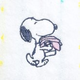 スヌーピー フェイスタオル (Washing) ホワイト 西川 日本製 SNOOPY
