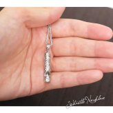 ハワイアンジュエリー ネックレス シルバー ペアネックレス 2本セット 刻印 無料 誕生石入れ可 ホイッスル 本当に鳴る ロジウムコーティング シルバー925 大人 シンプル カップル 夫婦 プレゼント ハロウィン 【品番：CG-SP317P】