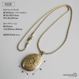 ステンレス ロケットペンダントネックレス フラワーネックレス ハワイアンネックレス ロープチェーン 50cm 60cm ゴールドネックレス 18KGP 開閉可能 写真入れ 大きめ 花 男女兼用 金属アレルギー対応