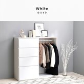 収納家具 ラック ハンガー 幅121cm 引き出し収納 衣装ケース クローゼットハンガー たたむ 掛ける ハンガーポール 収納 コートハンガー 洋服掛け 衣類収納 壁面収納 フック コート掛け 雑貨 タオル 小物 帽子 コート シンプル 子供部屋