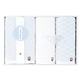 今治輪奈織紋様 あられ&つなぎ フェイスタオル&ウォッシュタオル2P  ／タオル 日用品・ヘルスケア お中元 御中元 ギフト 暑中 残暑 お盆 初盆 新盆 お供 御供 ギフト 2026 送料無料 ギフト プレゼント プチギフト 内祝い 快気祝い 出産祝い 結婚祝い 引出物 新築祝い お返し