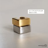 ステンレス メタルイヤーカフ スクエアイヤーカフ 四角 ぷっくり C字 ブロック ゴールド 18KGP シルバー 片耳1点 可愛い シンプル プチプラ 耳の穴不要 痛くない レディース 金属アレルギー対応フェイクピアス ノンホール イヤリング 女性