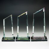 トロフィー ホワイトガラス WCR-37 名入れ オリジナル 記念品 表彰状 退職記念 周年記念 創立記念 ゴルフコンペ ホールインワン スポーツ大会 イベント 優勝 トロフィ クリスタル プレゼント ギフト おしゃれ