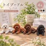 トイプードル 置物 4色 リアル かわいい テディベアカット ミニチュア オブジェ インテリア 雑貨 車内アクセサリー 卓上 飾り リビング 玄関 デスク 誕生日 プレゼント ギフト