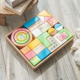 積み木 SOUNDブロックス Large ベーシックカラー | 誕生日プレゼント   1歳 1歳半 2歳 女の子 男の子 名入れ 誕生日 プレゼント おもちゃ 木のおもちゃ 木製玩具 木製 知育玩具 誕生日 クリスマス プレゼント 入園祝い ギフト ベビーギフト エデュテ