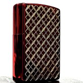 ZIPPO ライター ヘリテージ レッド 七宝 両面加工 彫刻 ジッポ ロゴ Heritage Red 1932 赤 おしゃれ メンズ レディース ギフト プレゼント