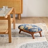 座椅子 アジアン家具 ラタン 1脚 2色展開 イエロー ネイビー 籐製 クッション 軽い 和風 和モダン 家具 和室 リビング 誕生日 プレゼント 来客用 旅館 ホテル 温泉 温泉旅館 モダン 収納 玄関 母の日 父の日 敬老の日 イス チェア