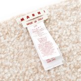 マルニ MARNI マフラー レディース メンズ SCMC0145Y0 UAW057 00M10 WALNUT ベージュ アルパカ ブークレ ストール スカーフ フリンジ ロゴ ユニセックス 男女兼用 防寒 秋冬 ブランド