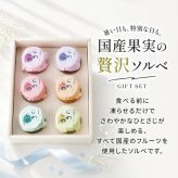 国産果汁使用 凍らせて食べる 6種のフルーツ ソルベセット もも りんご みかん じゃばら ゆず スチューベン ぶどう ゼリー シャーベット デザート ギフト プレゼント 内祝い お返し 贈り物 人気 おしゃれ 定番ギフト