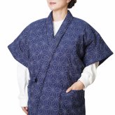 はんてん レディース 久留米 打ち合わせ 麻の葉柄 16100 冬 丹前 半天 久留米 綿入り 暖かい 半纏 袢纏 どてら ちゃんちゃんこ 丹前 おしゃれ 冬 あたたかい 部屋着 敬老の日 プレゼント ギフト ルームウエア 防寒着 40代 50代 60代 70代