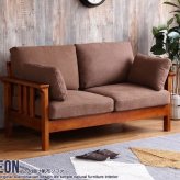 ソファ 座椅子 ー 二人掛け sofa 2P おしゃれ おうち時間 一人暮らし 新生活 ヴィンテージ 肘掛けあり 肘置きあり シンプル 木製フレーム 木フレーム ボリューム やわらか 座り心地 送料無料