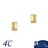 【無料ラッピング】  ヨンドシー 4℃ K18イエローゴールド ピアス ダイヤモンド ブランド 正規品 新品 ギフト プレゼント 人気 おすすめ 誕生日 記念日 クリスマス 送料無料