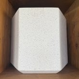 植木鉢 おしゃれ 大型 17号 13号 10号 L M S サイズ 鉢カバー KONTON コントン コーテス ヘックス 多面体 六角形 四角 ファイバーセメント セメント 屋外 室内 高級 北欧 モダン ナチュラル 観葉植物用 シンボルツリー サボテン 多肉植物 特大 玄関 プランター ホワイト