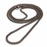 純チタン製 軽い ネックレスチェーン 喜平ネックレス 細身 つけっぱなし 幅2mm シルバー 細い 極細 シンプル 大人 つけたこと忘れる メンズ 男性 金属アレルギー対応